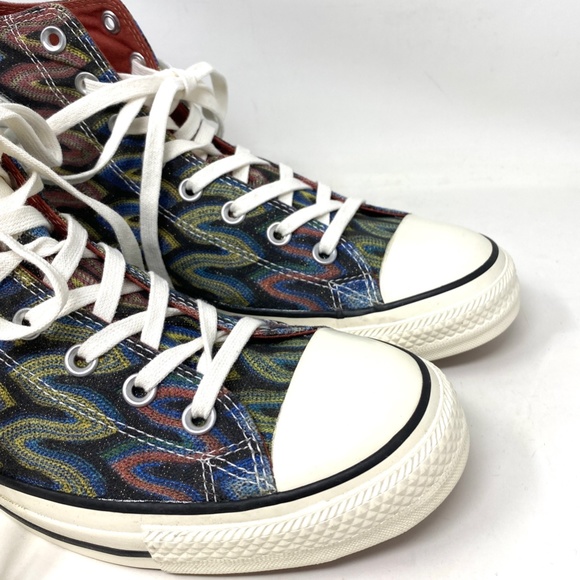 Converse Ctas HI All Star Missoni Auburn Black Men Canvas Size Sneakers 151254C - Picture 7 of 9